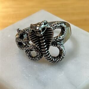 Snake Serpent Cobra Stainless Steel Ring #C91. Size 12